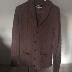 Brown 100% Wool Men’s Sweater